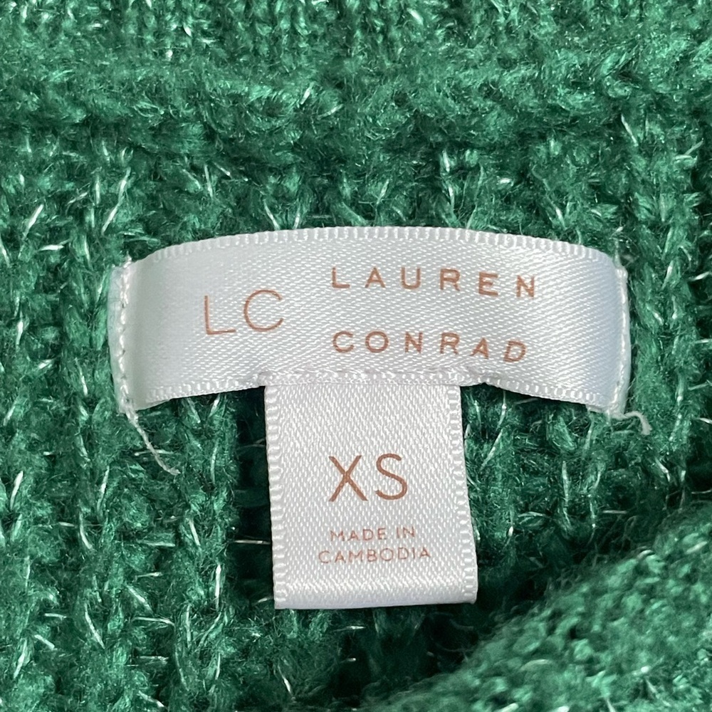 LC Lauren Conrad Emerald Knit Sweater - Picture 10 of 11